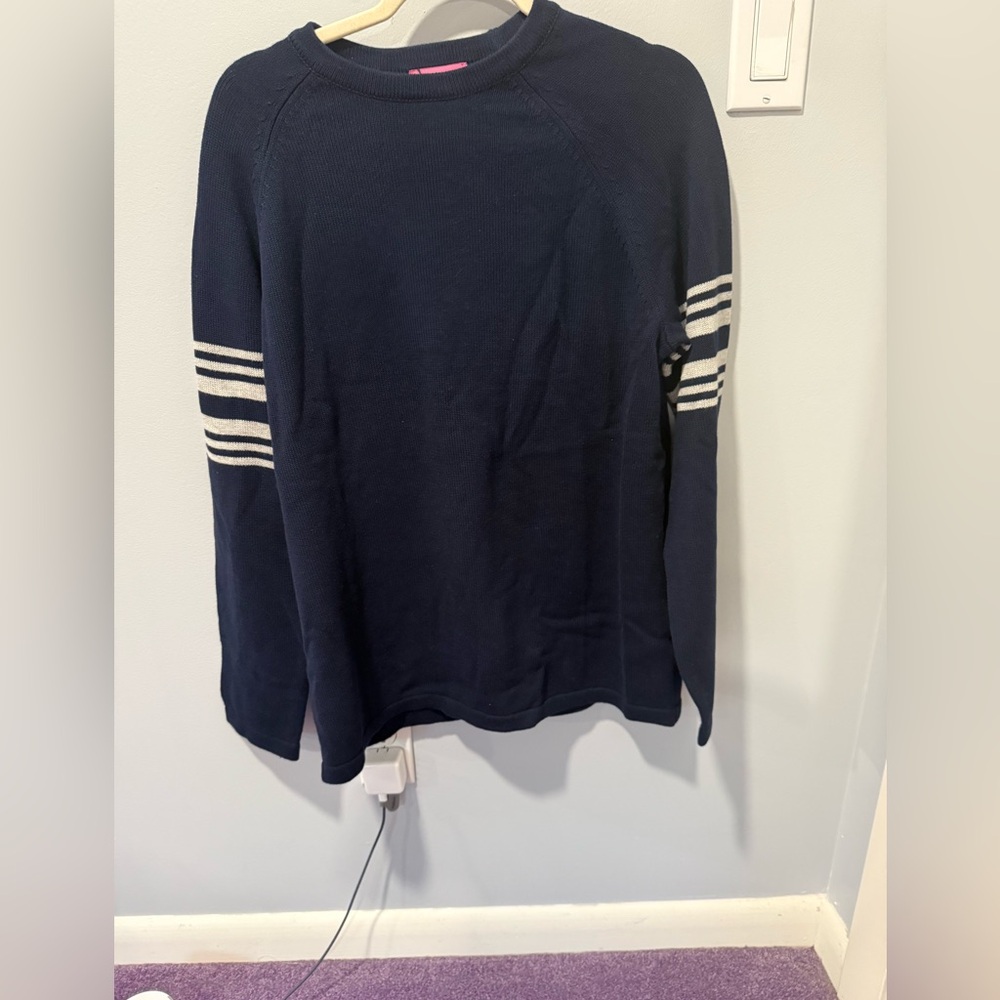 Contrast Stripe Oversized Knit Top